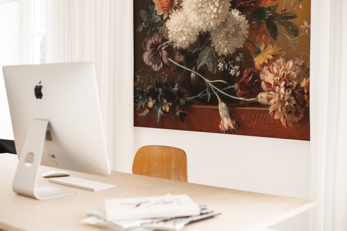 Rectangular wall frame